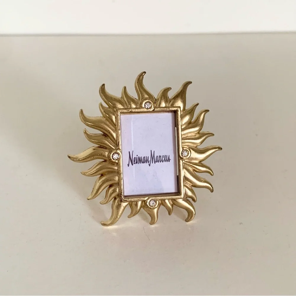 New Jay Strongwater gold crystal frame